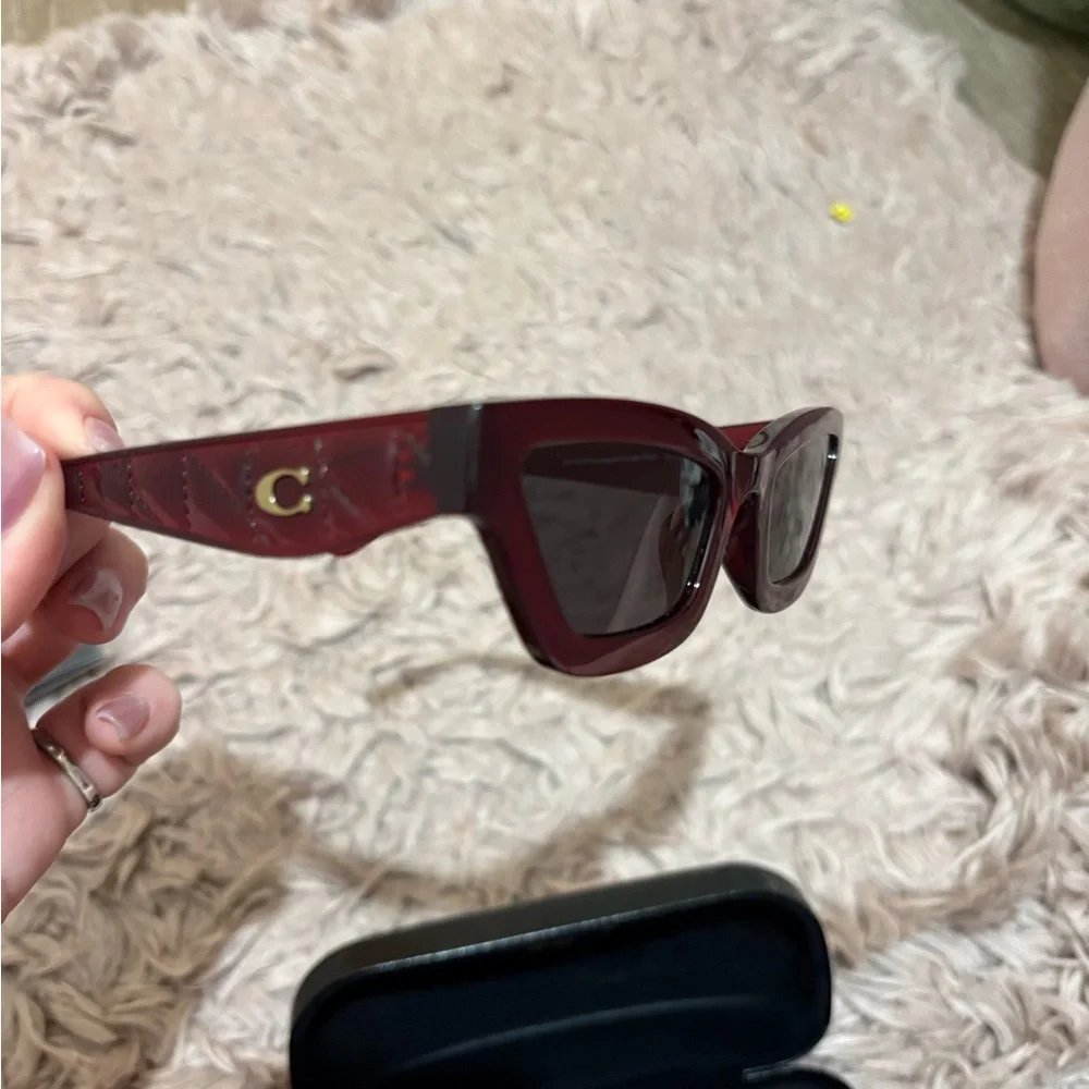 Coach Burgundy Sunglasses - Picture 3 of 7